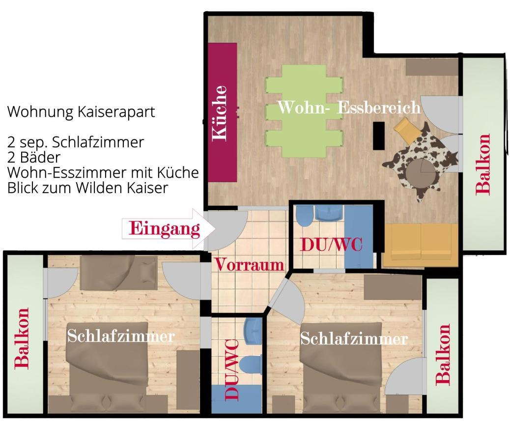 Kaiserapart Ellmau Zentrum 外观 照片